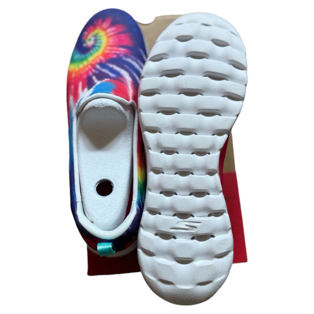 Skechers Slip-On Sneakers - Tie-Dye Rainbow - Picture 2 of 5